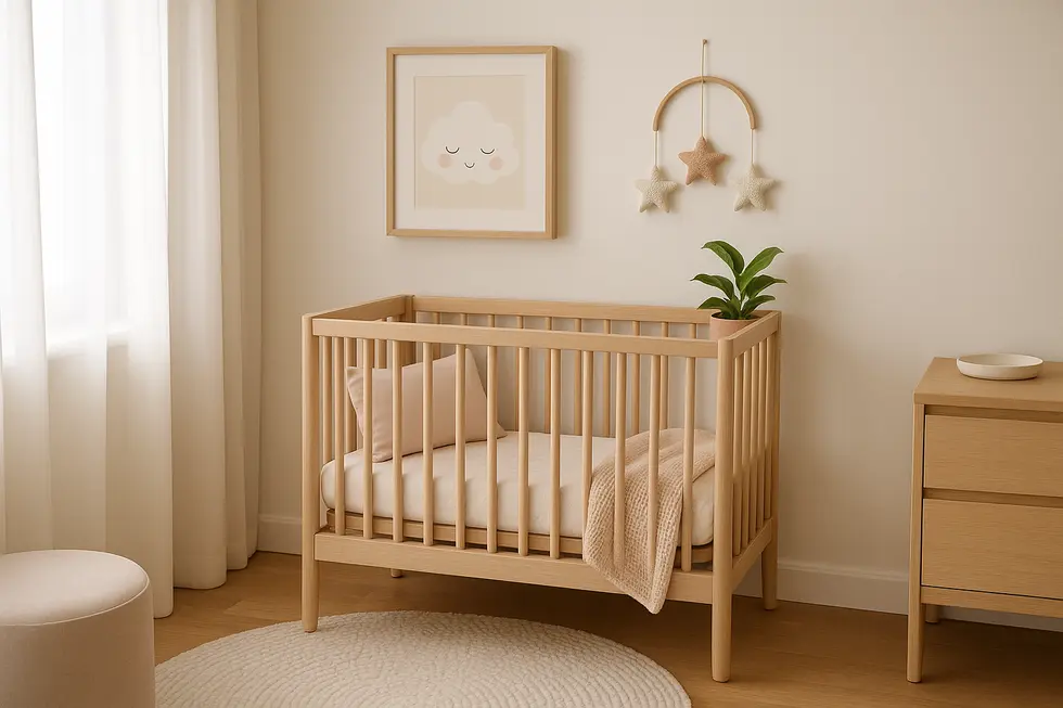 Mini cribs fit comfortably in small spaces, offering versatile sleeping solutions.