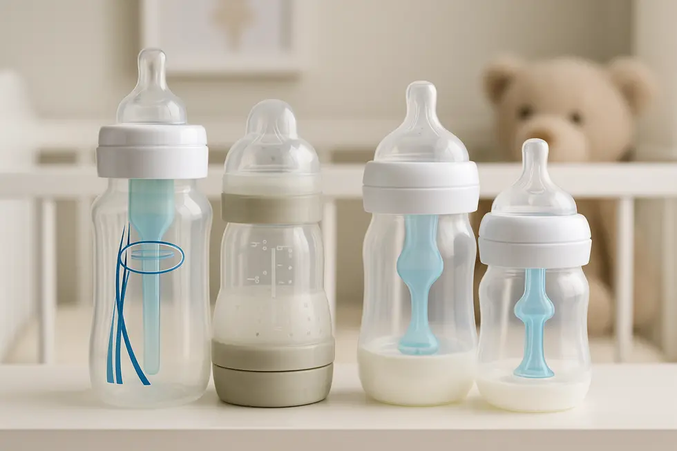 Top-rated baby bottles for relieving colic and gas during feeding.